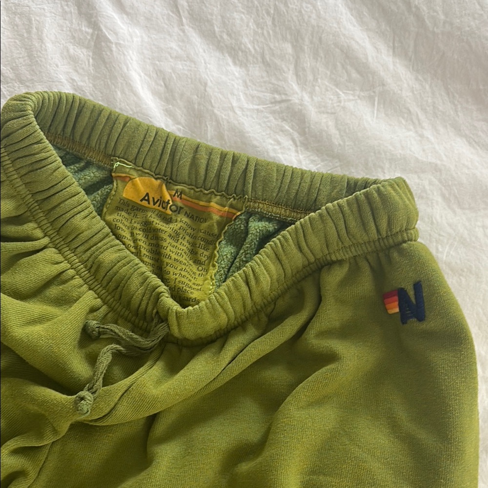 Green Aviator Nation Joggers ombré size medium